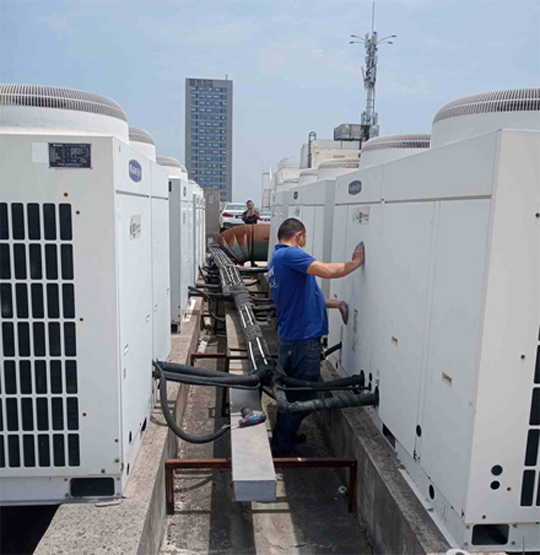 涧西中央空调制热和不制冷系统维修方法